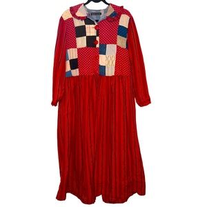 Vintage handmade Quilt Piece‎ Cottage Maxi Dress made for Tancredi & morgen